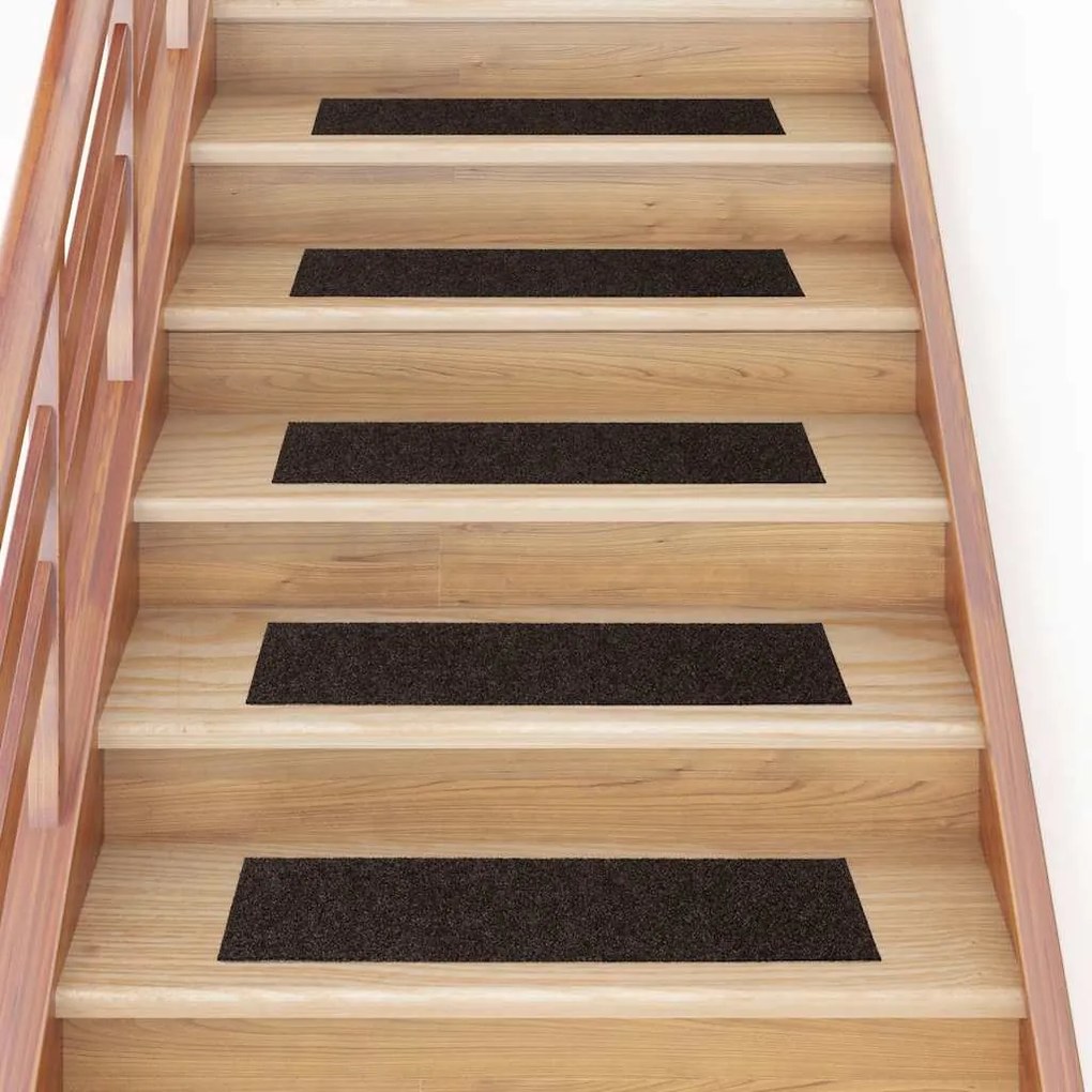 Tapetes de escada adesivos 30 pcs 76x20 cm retangular