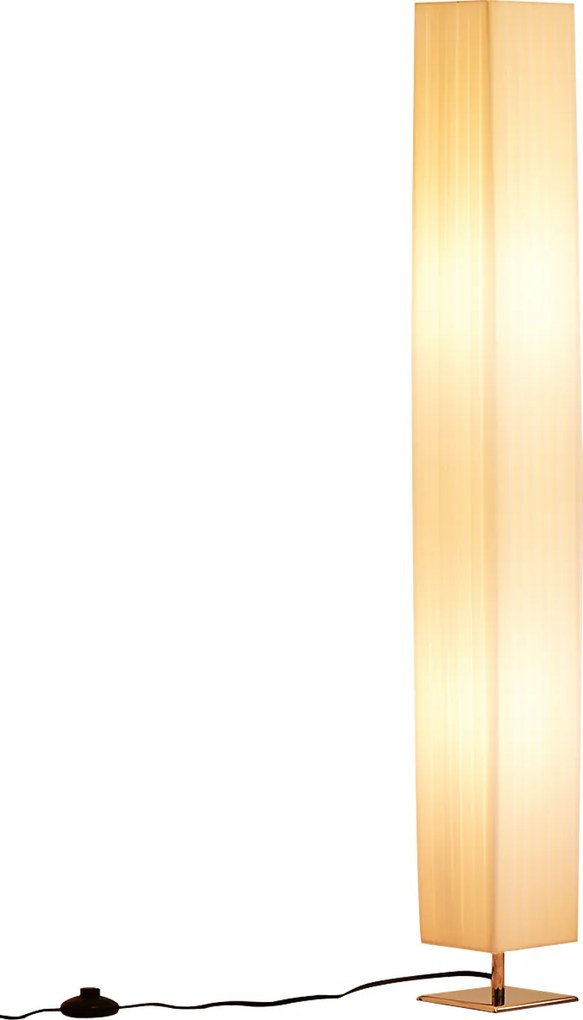 Candeeiro de pé de sala de estar de estilo moderno com interruptor, para sala de estar e quarto, 120 cm, branco