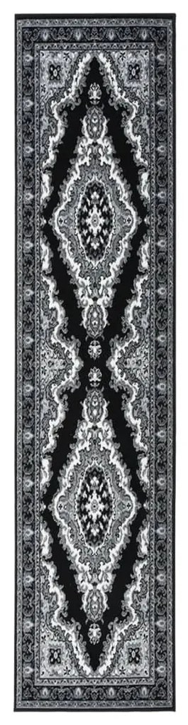 vidaXL Passadeira 100x450 cm polipropileno preto