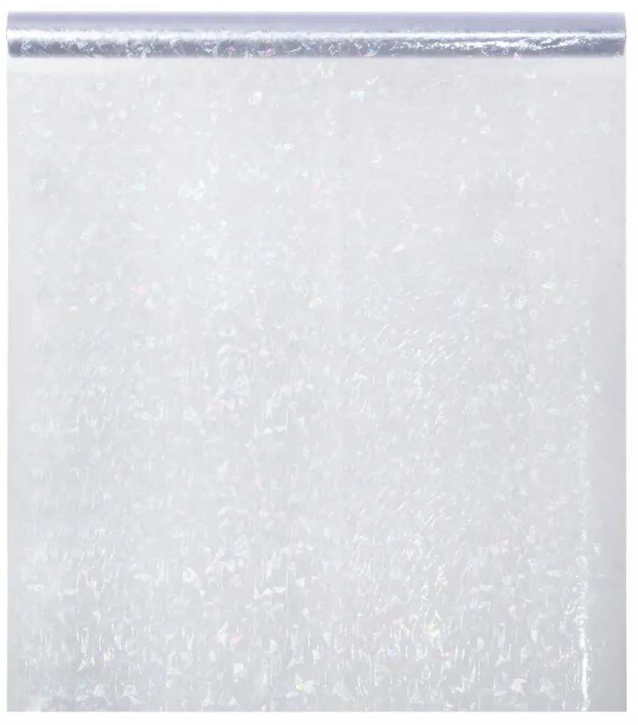 Películas para janela 3 pcs PVC fosco padrão arco-íris 3D