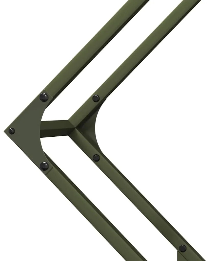 Suporte para lenha aço laminado a frio verde azeitona