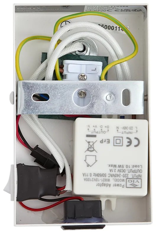 Candeeiro de Parede Moderno Branco Ajustável com USB-C - Croft