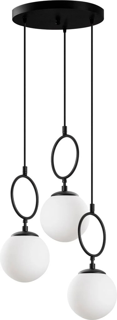 Chandelier Ring – Preto – 45 cm Largura