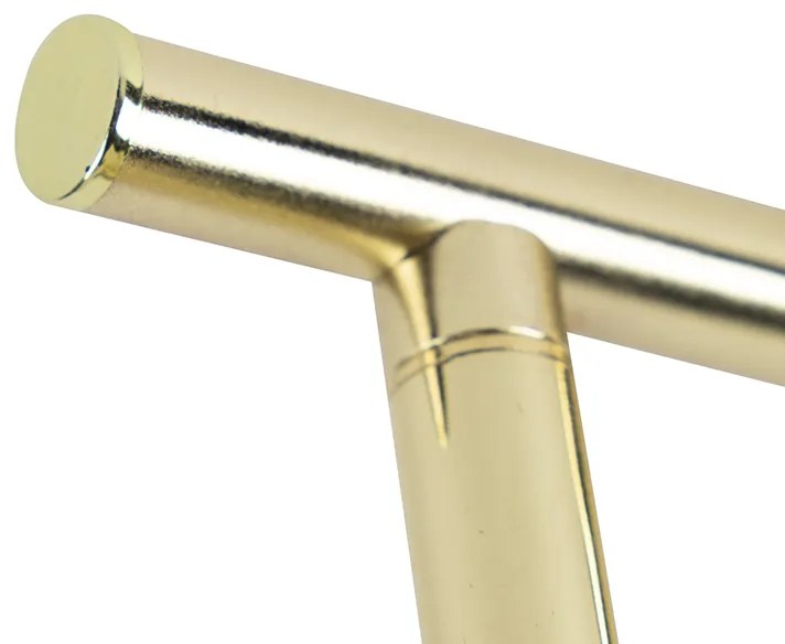 Foco Art Deco dourado 2-luzes - Tommy Industrial