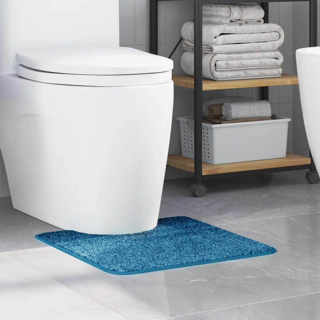 Tapete de Banho U-Shaped Azul 50x50 cm Polipropileno Antiderrapante