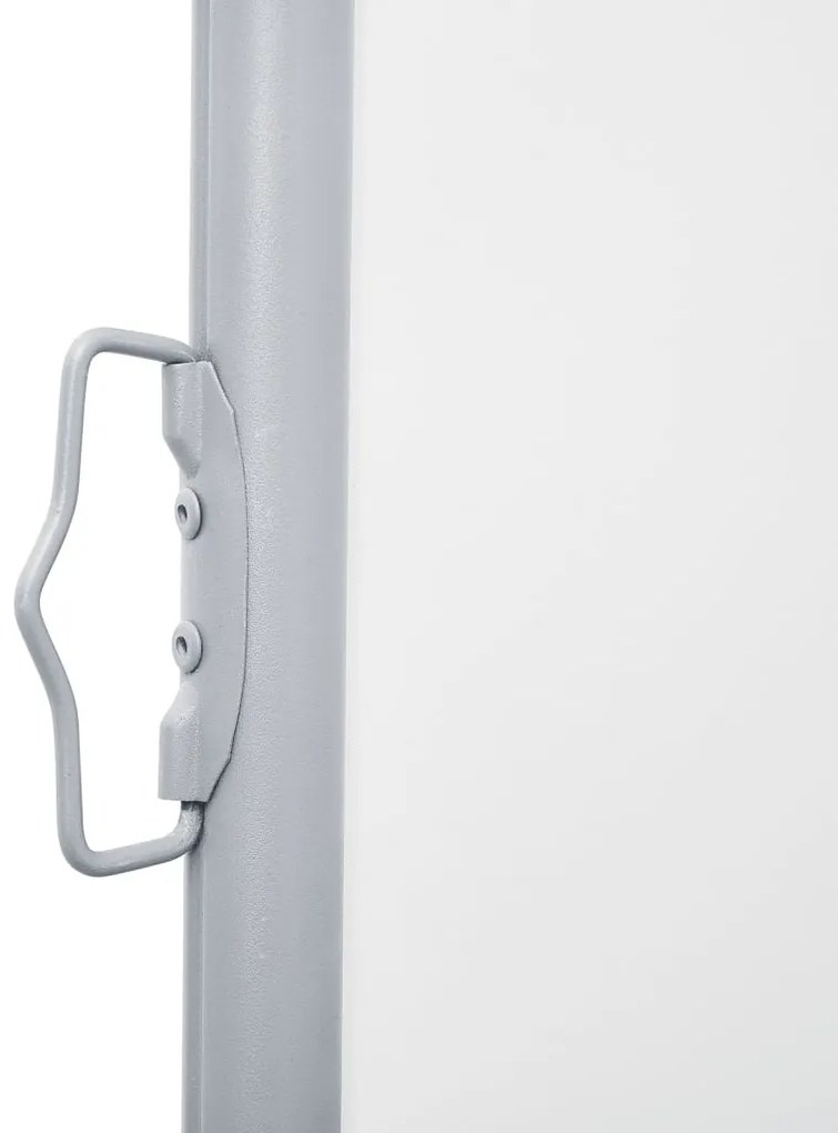 Toldo lateral retrátil duplo para pátio 170x600 cm creme