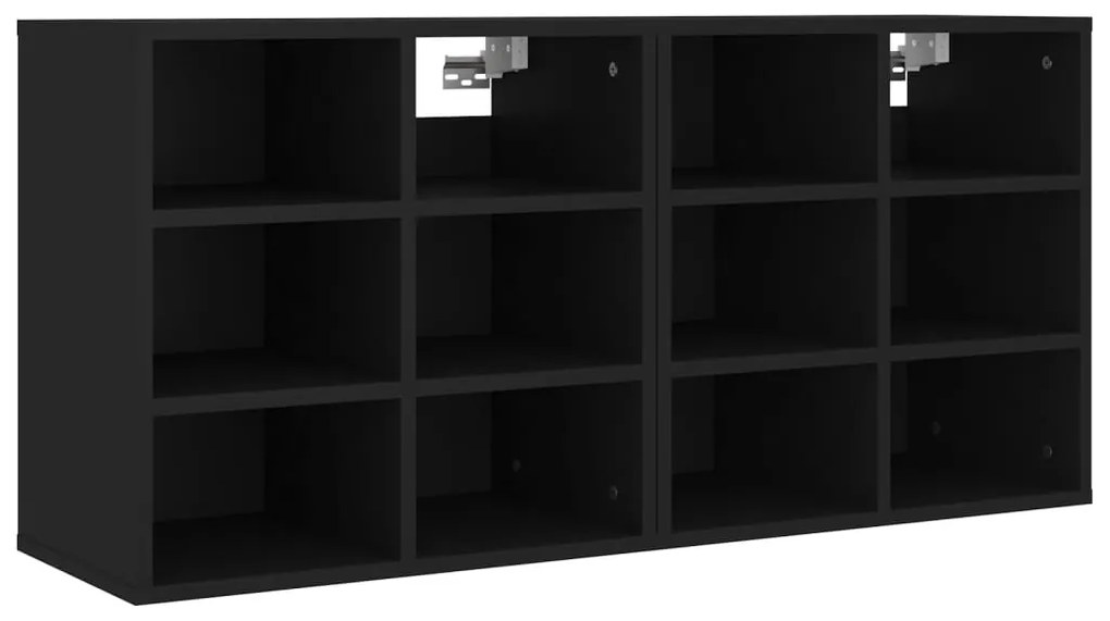 Sapateiras 2 pcs 52,5x30x50 cm preto