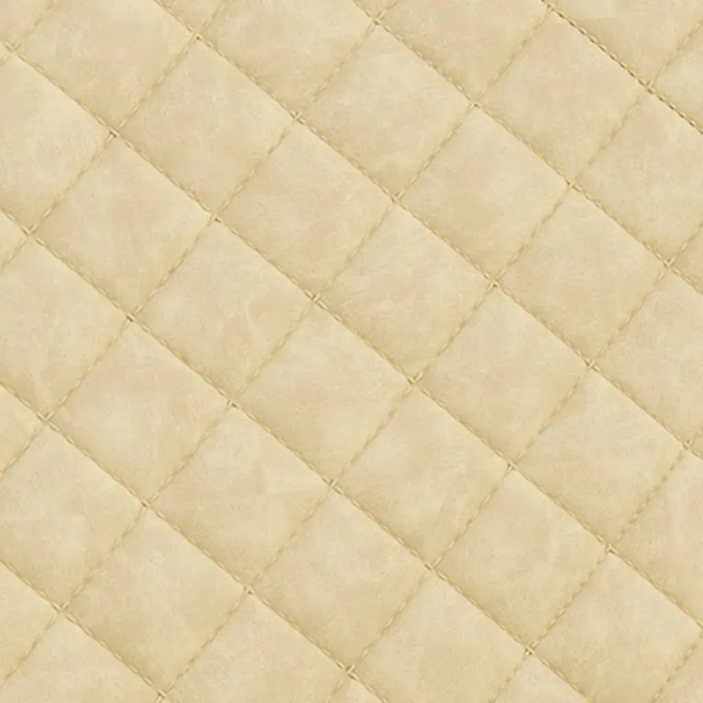Cadeira cantilever em couro artificial cor creme