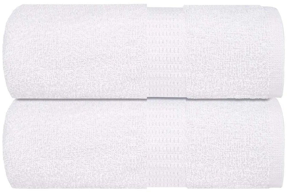 vidaXL Toalhas de bidé FROGN 2 pcs 30x50 cm 360 g/m² branco