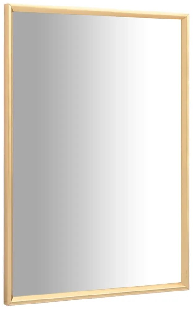 Espelho 60x40 cm dourado