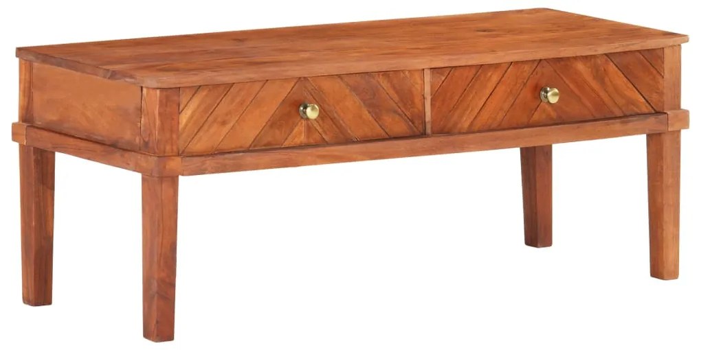 Móvel de TV 110x40x41 cm madeira de acácia maciça