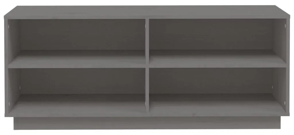 Sapateira 110x34x45 cm madeira de pinho maciça cinza