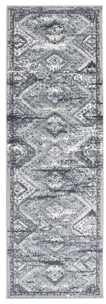vidaXL Passadeira 100x300 cm polipropileno cinzento oriental
