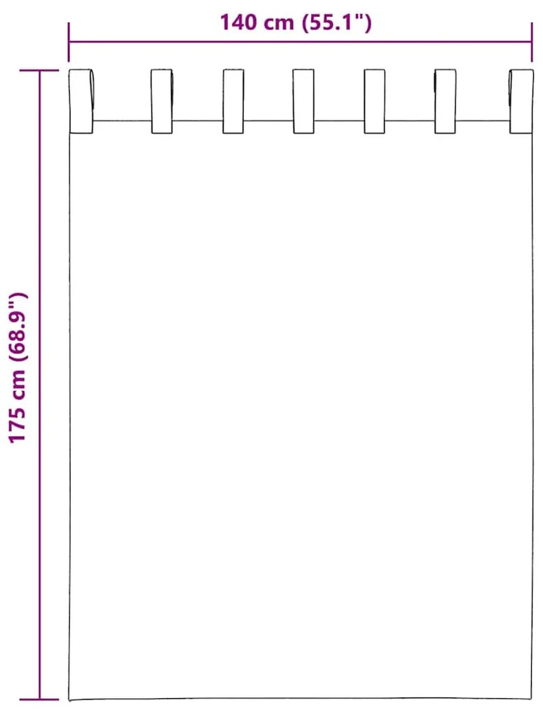 Cortinas de voile com laços 2 pcs turquesa 140x175 cm