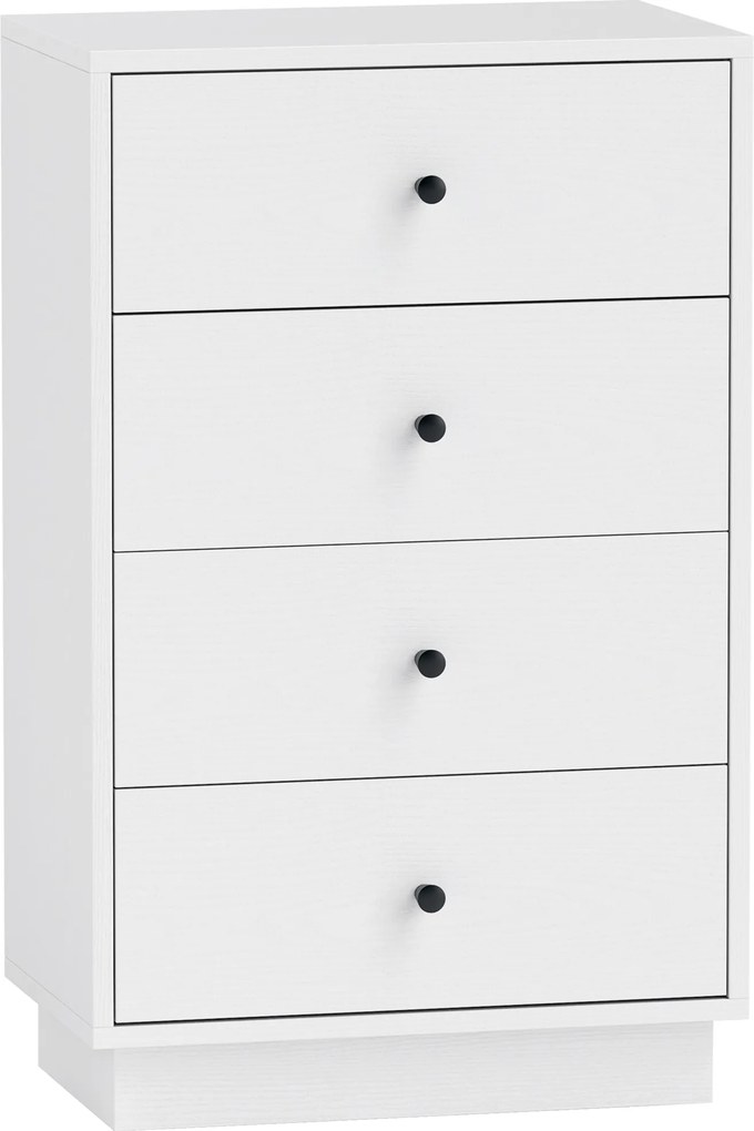 HOMCOM Cômoda Sideboard com 7 Gavetas Armário em Aglomerado Estilo Moderno 47 x 29 x 75 cm Branco | Aosom Portugal
