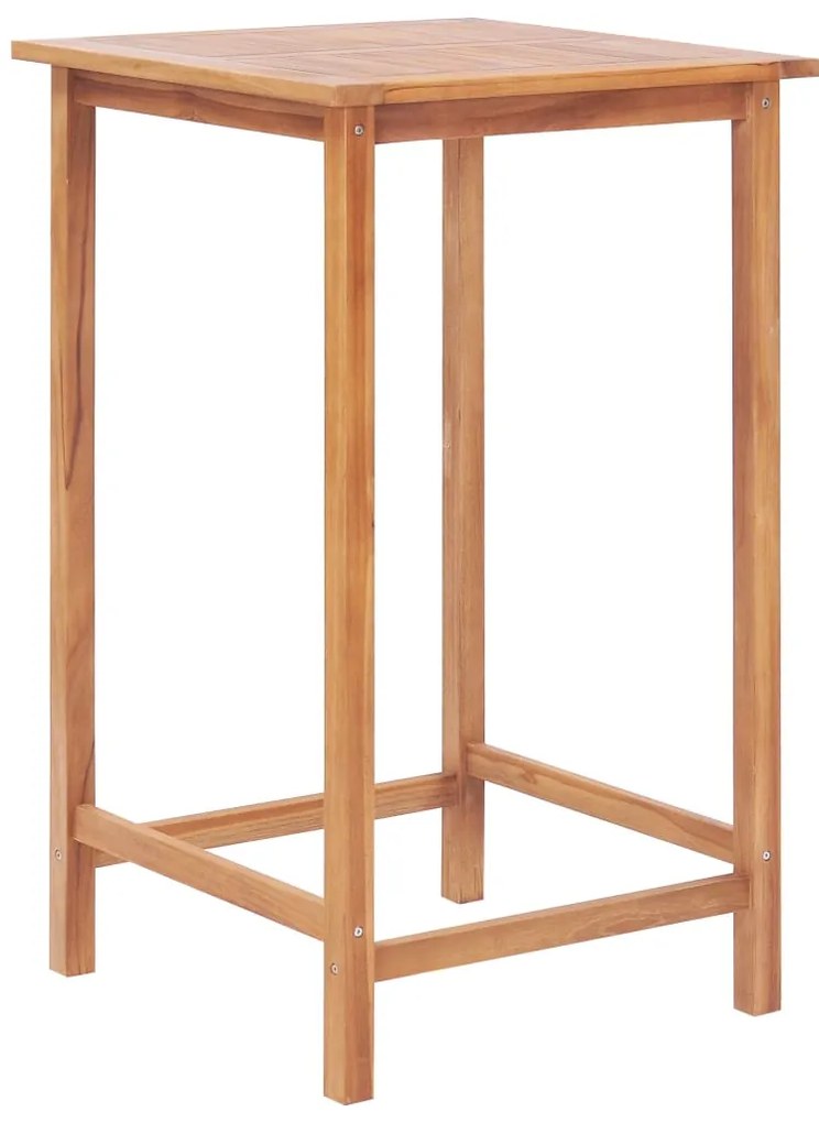 3 pcs conjunto de bar em madeira de teca maciça