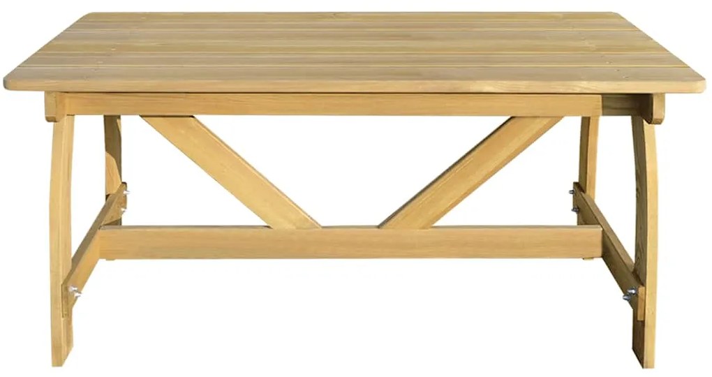 Mesa de jardim 150x74x75 cm madeira de pinho impregnada
