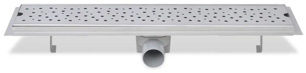 Dreno de chuveiro linear bolhas 630x140 mm aço inoxidável