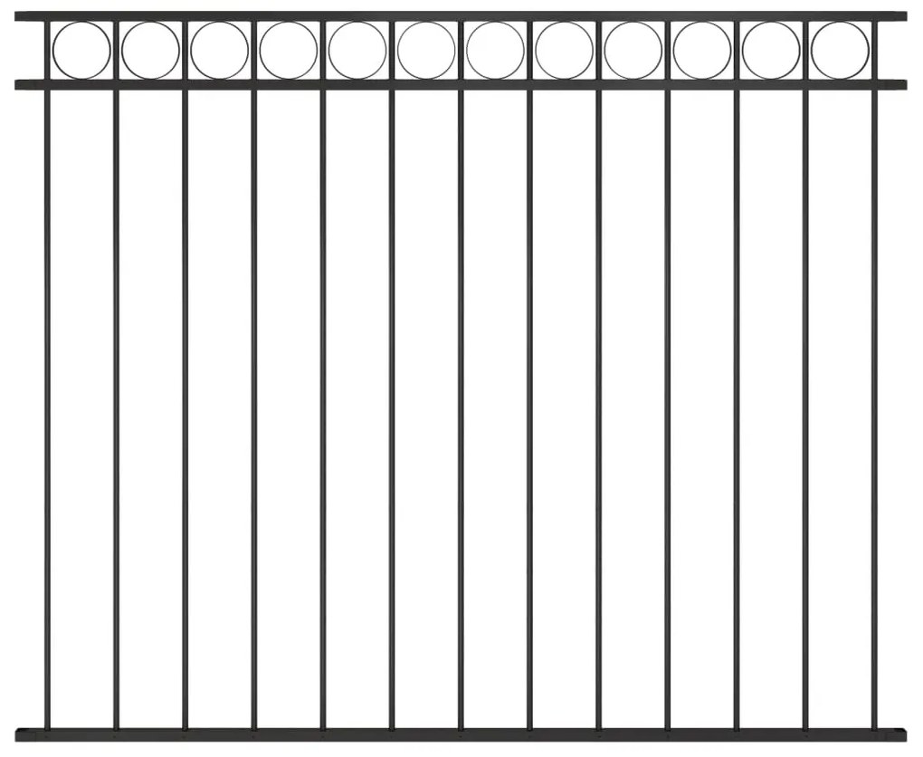 Painel de vedação 1,7x1,5 m aço preto