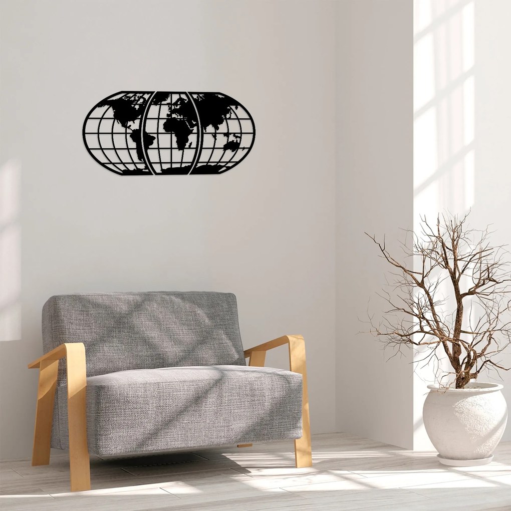 Acessório Decorativo de Parede Dünya – Preto – 58 x 116 cm