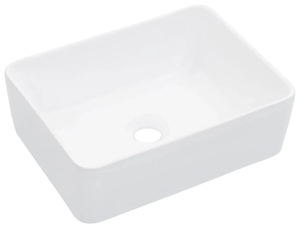 143919 vidaXL Lavatório 40x30x13 cm cerâmica branco