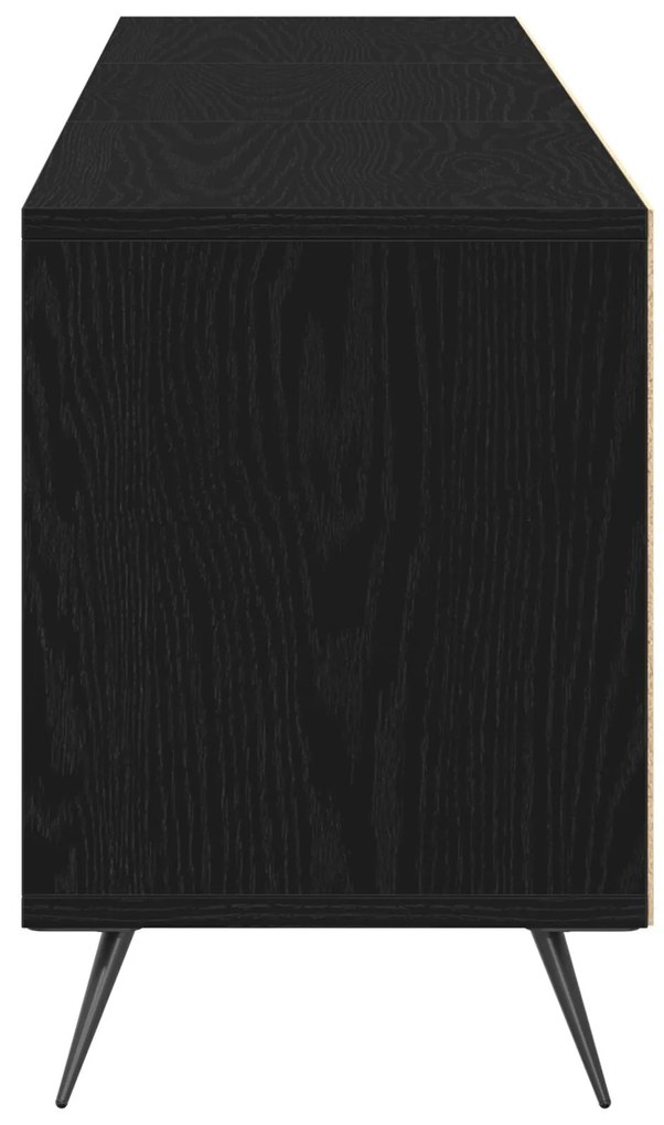 Móvel para TV Preto 150x30x44,5 cm em Madeira Trabalhada