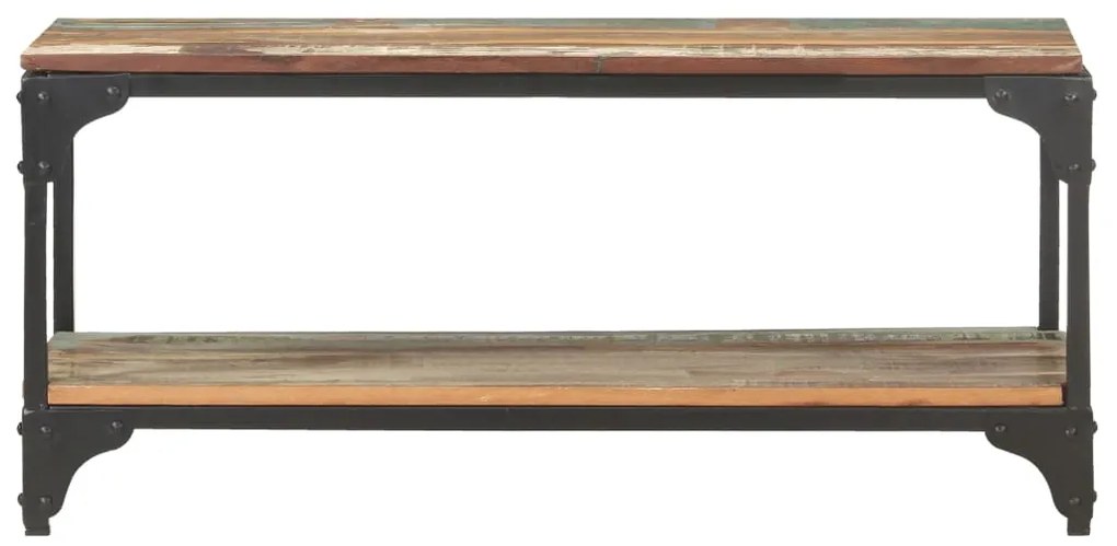 Mesa de centro 90x30x40 cm madeira recuperada maciça