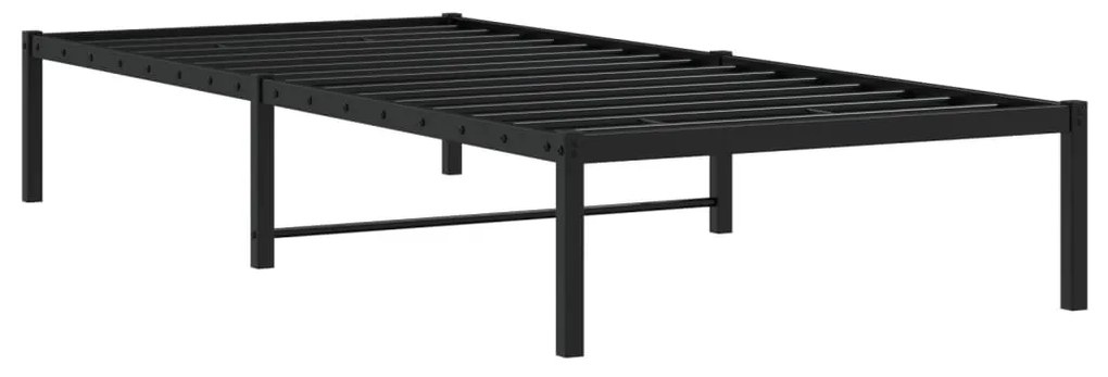 Estrutura de cama metal 90x190 cm preto