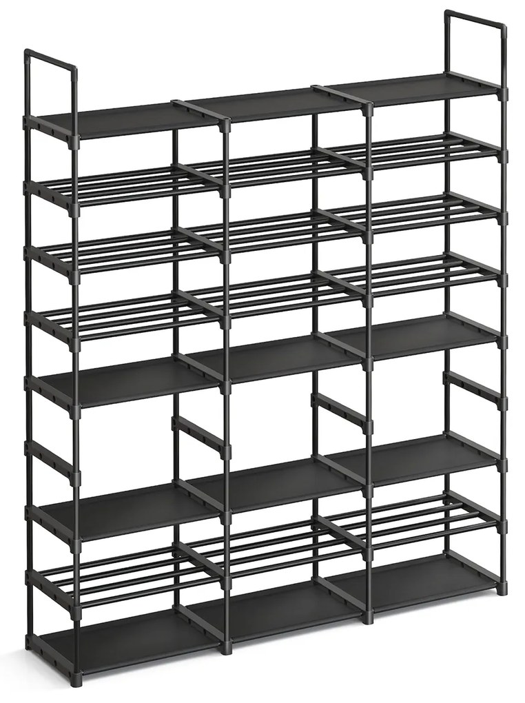Estante para sapatos de 8 níveis com grande capacidade | SONGMICS | 129 x 29,5 x 157,6 cm | LSA319B01.