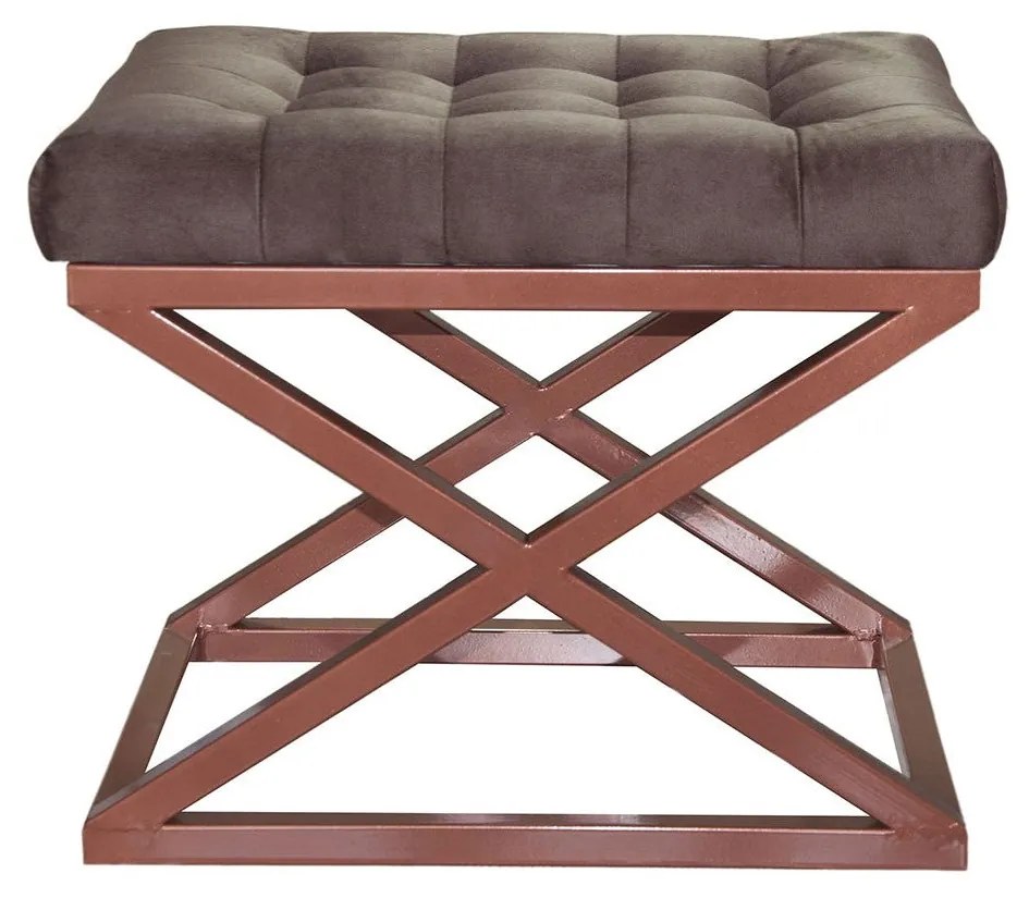 Pouffe Capraz – Copper Brown – 50x42x40 cm