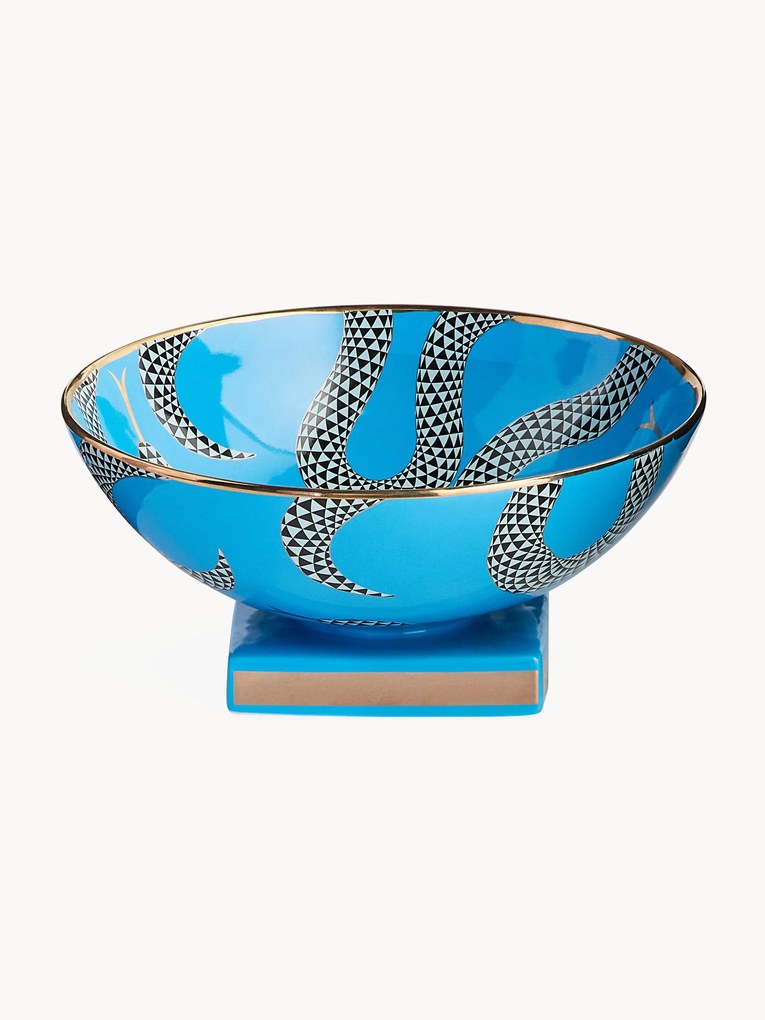 Taça decorativa com ouro Eden