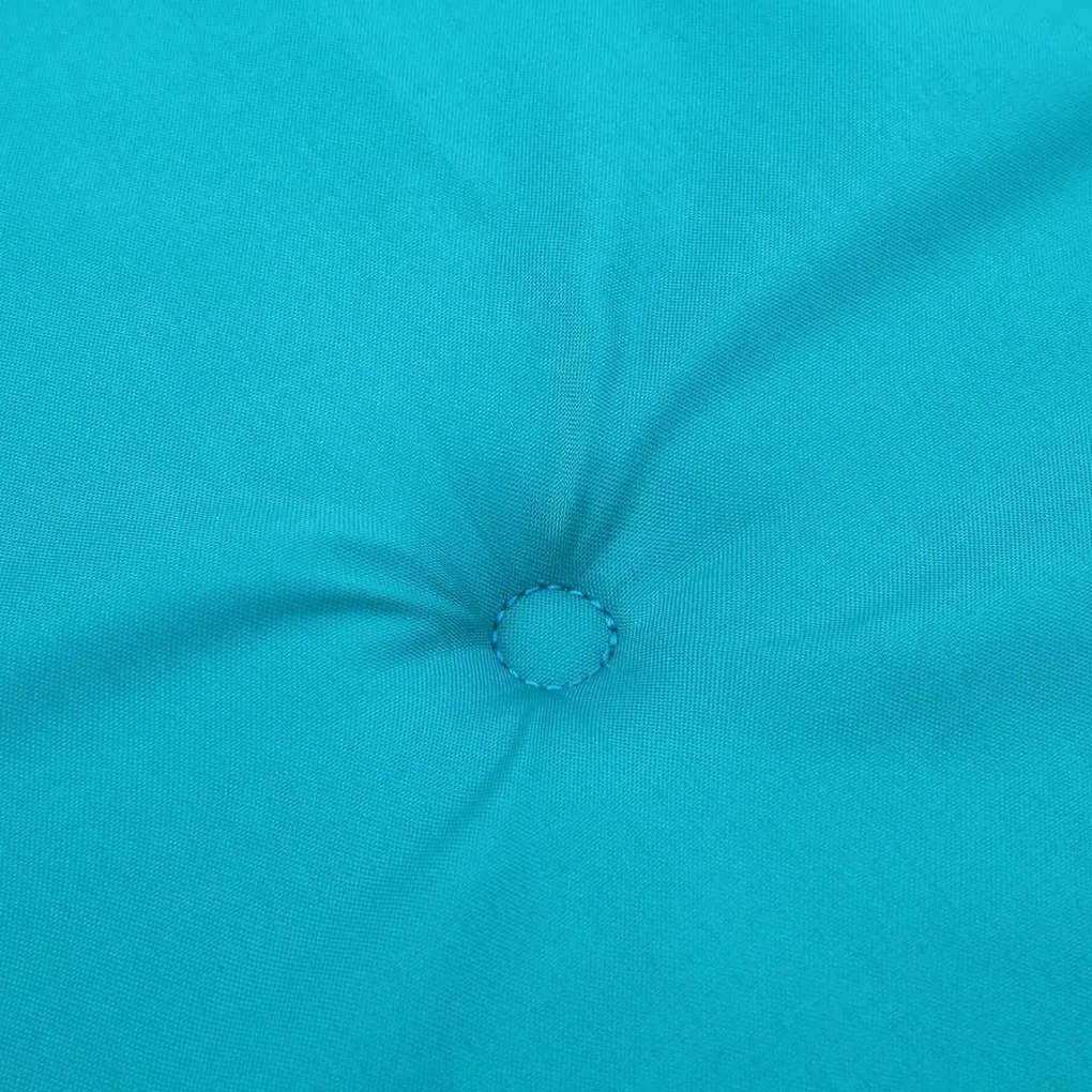 Almofada vidaXL Turquesa Tecido Oxford, Fibra de Espuma 120 x 50 x 4 c