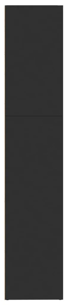 Estante 80x30x152 cm derivados de madeira preto
