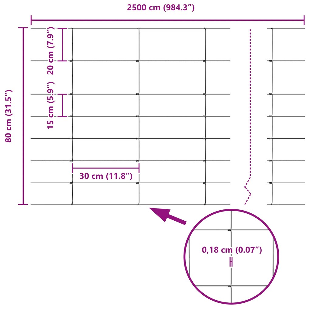 Postes de Cerca vidaXL 11 pcs U-Channel 80 cm Aço Galvanizado