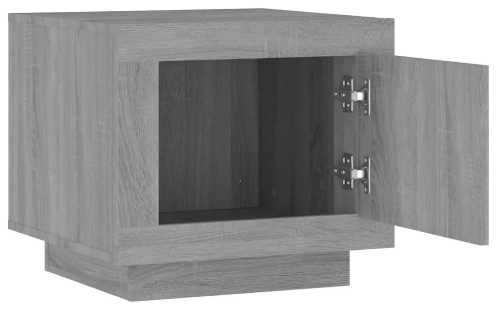 Mesa de centro 51x50x45 cm derivados de madeira cinzento sonoma
