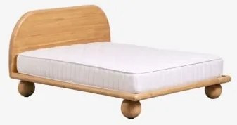 Cama Em Madeira De Manga Bicheno Madeira De Manga & 200 X 200 Cm & 200 X 200 Cm - Araneiz - Sklum