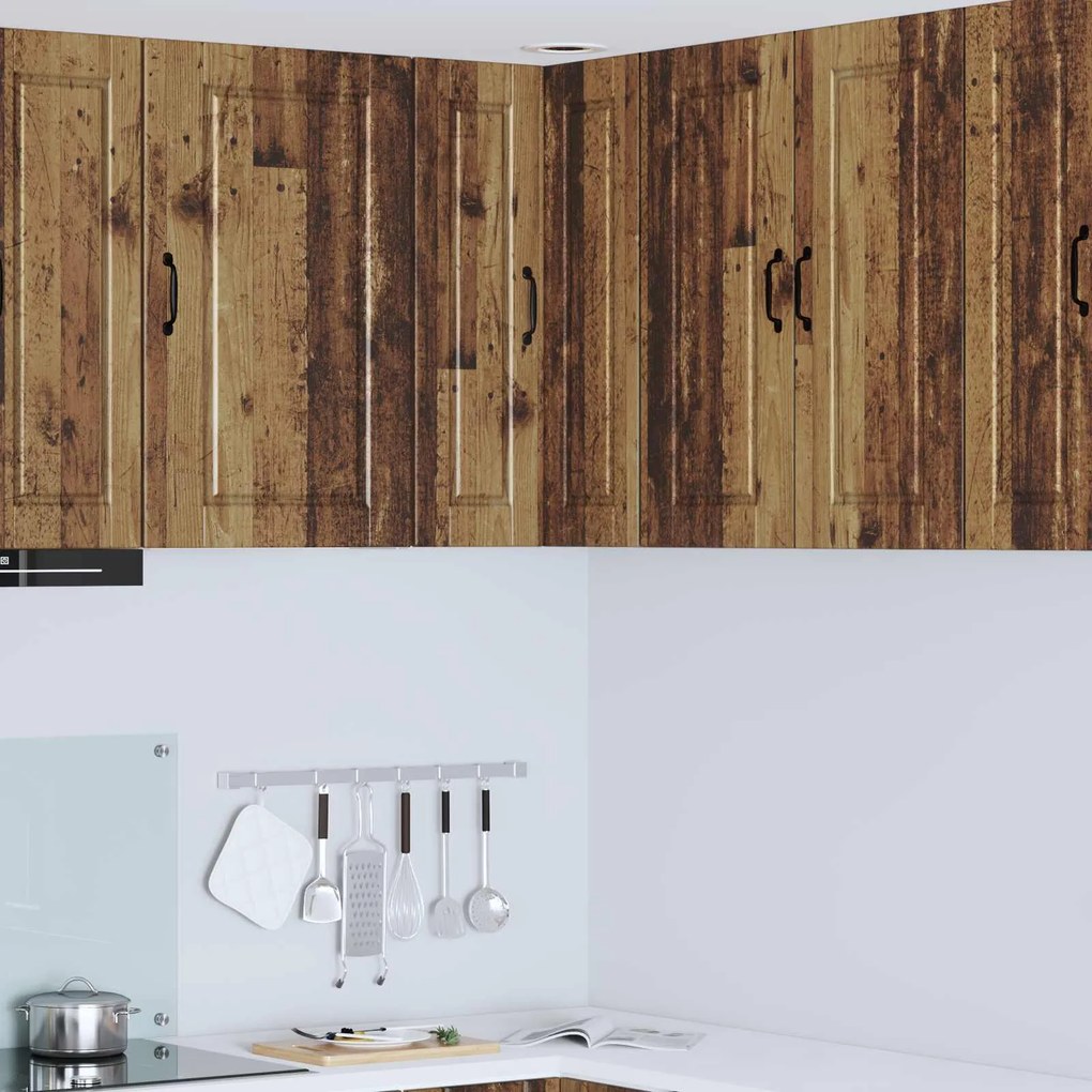 vidaXL Armário de Cozinha com porta Madeira antiga 57 x 57 x 80 cm