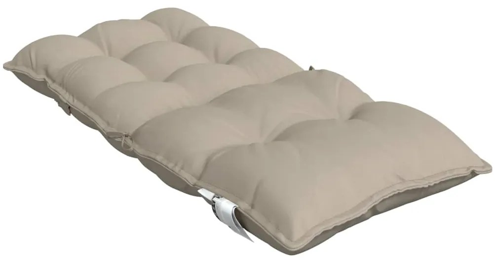 Almofadões cadeira encosto baixo 4 pcs oxford cinza-acastanhado