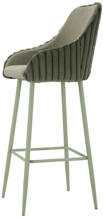 CONJUNTO DE 2 BANCOS DE BAR ALASKA VERDE 52X46X111 CM (ALTURA DO ASSENTO 78 CM)