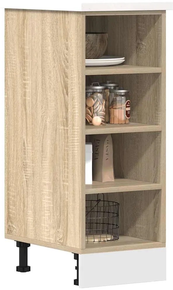 vidaXL Armário inferior “Riga” 30x44,5x81,5cm carvalho sonoma