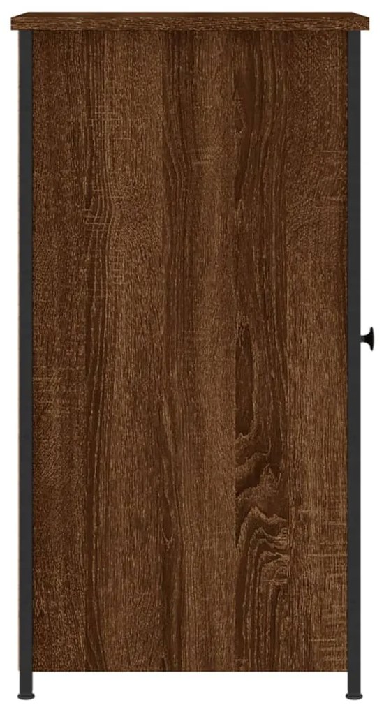 Mesa cabeceira 32x42x80 cm derivados madeira carvalho castanho