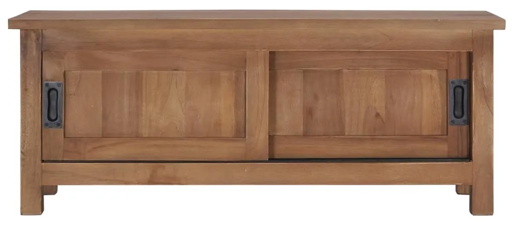 Móvel de TV 90x30x35 cm madeira de teca maciça