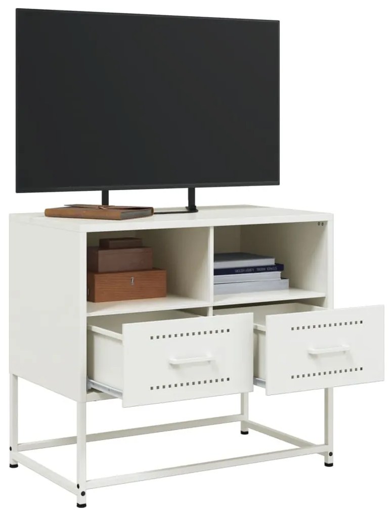 Móvel de TV 68x39x60,5 cm aço branco