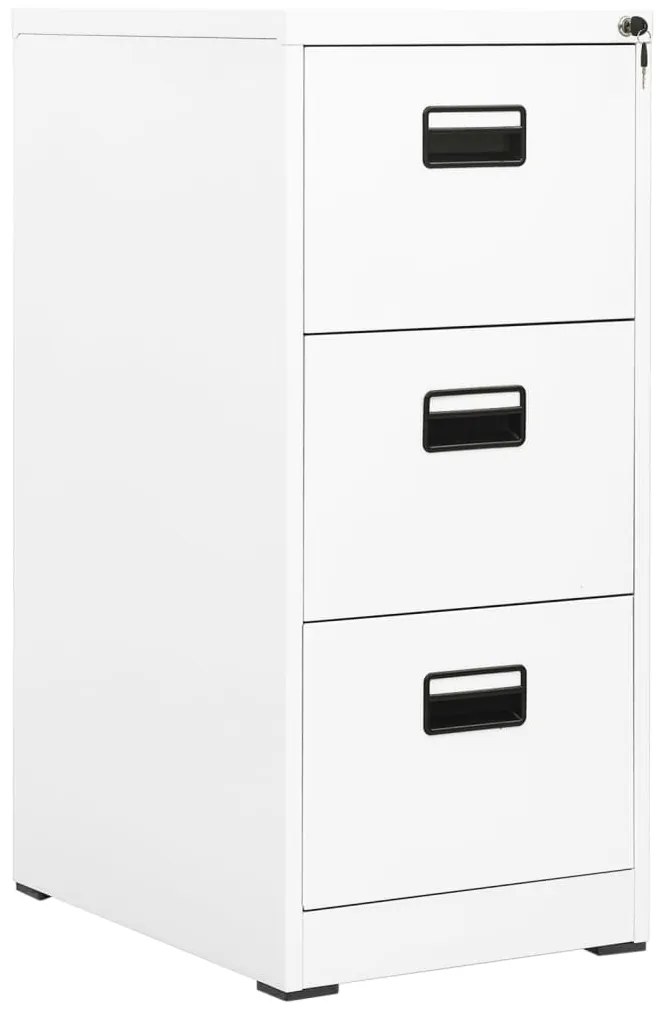 vidaXL Arquivador 46x62x102,5 cm aço branco
