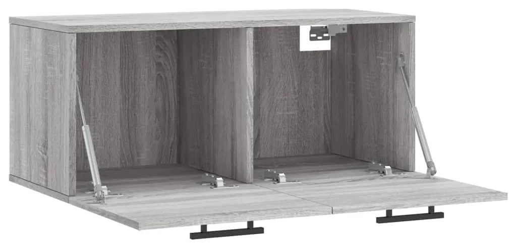 Armário parede 80x36,5x35 cm derivados de madeira cinza sonoma