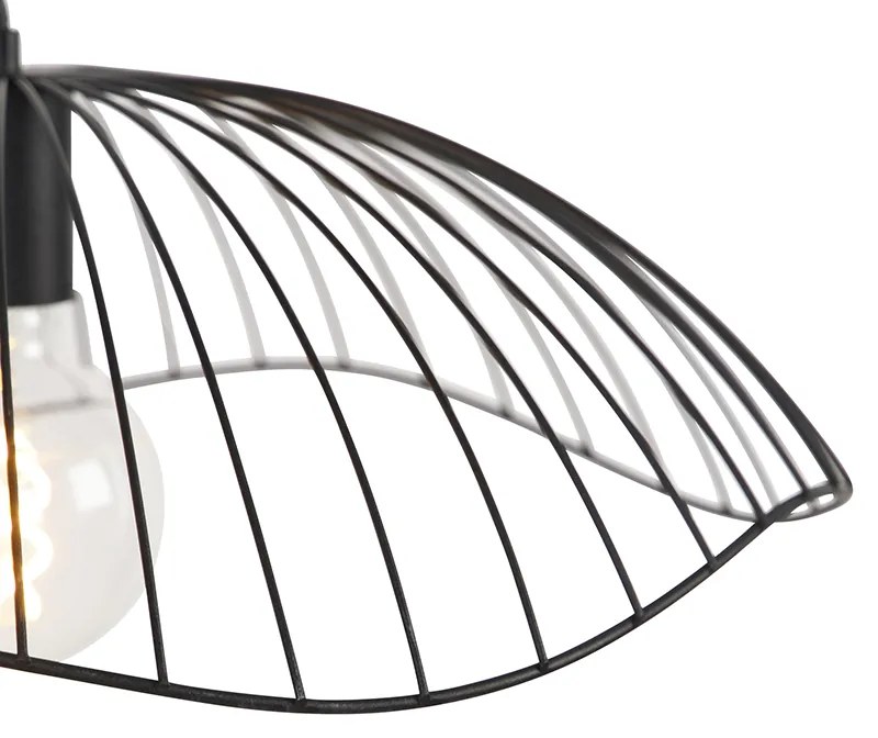 Candeeiro de suspensão design preto 50 cm - Pua Design