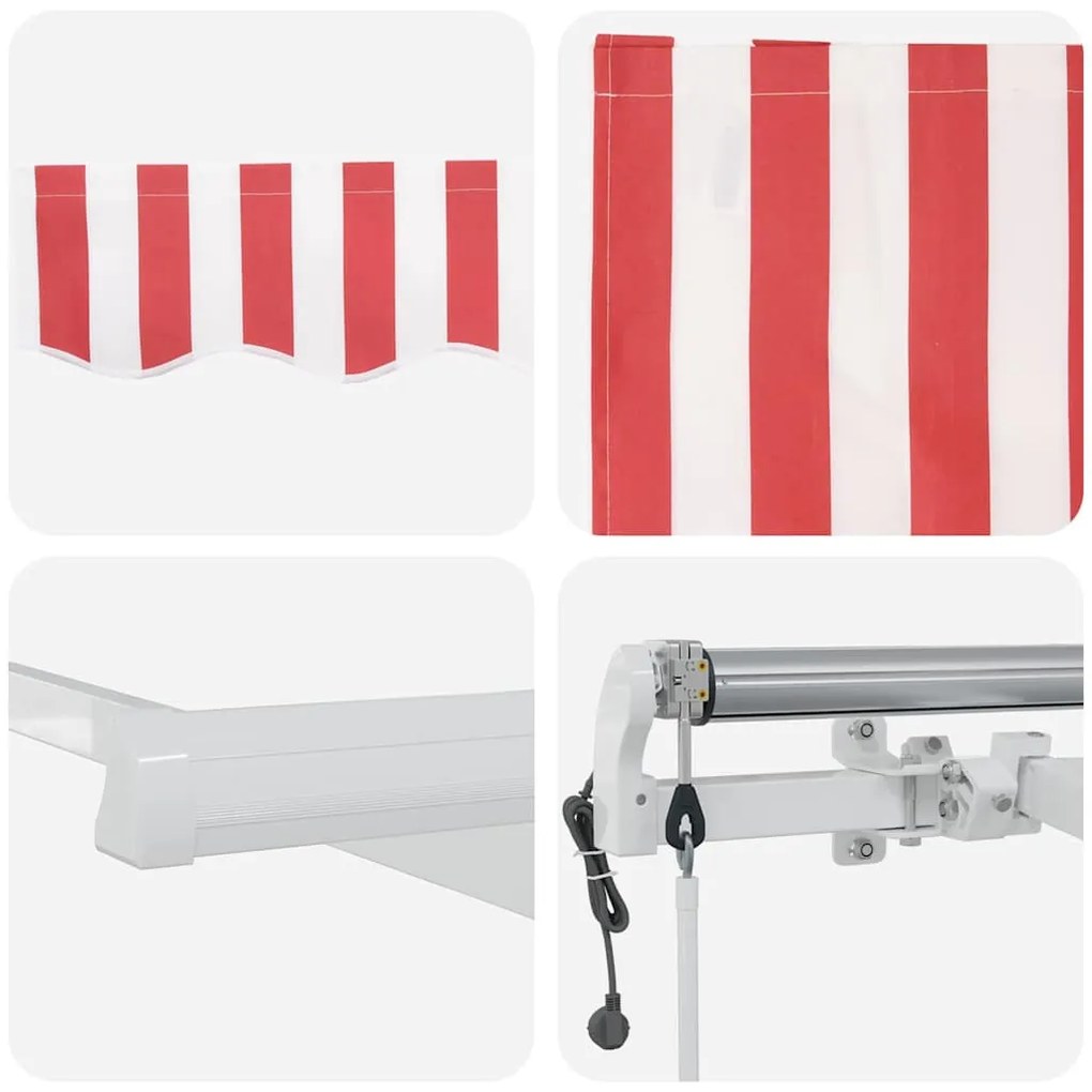 Toldo Vermelho e Branco Vermelho e branco 450 × 350 cm