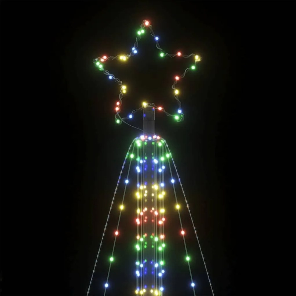LED Árvore de Natal 861 LEDs Coloridos 478 cm