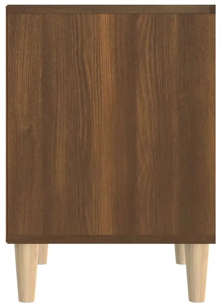 Mesa de cabeceira 40x35x50 cm cor carvalho castanho