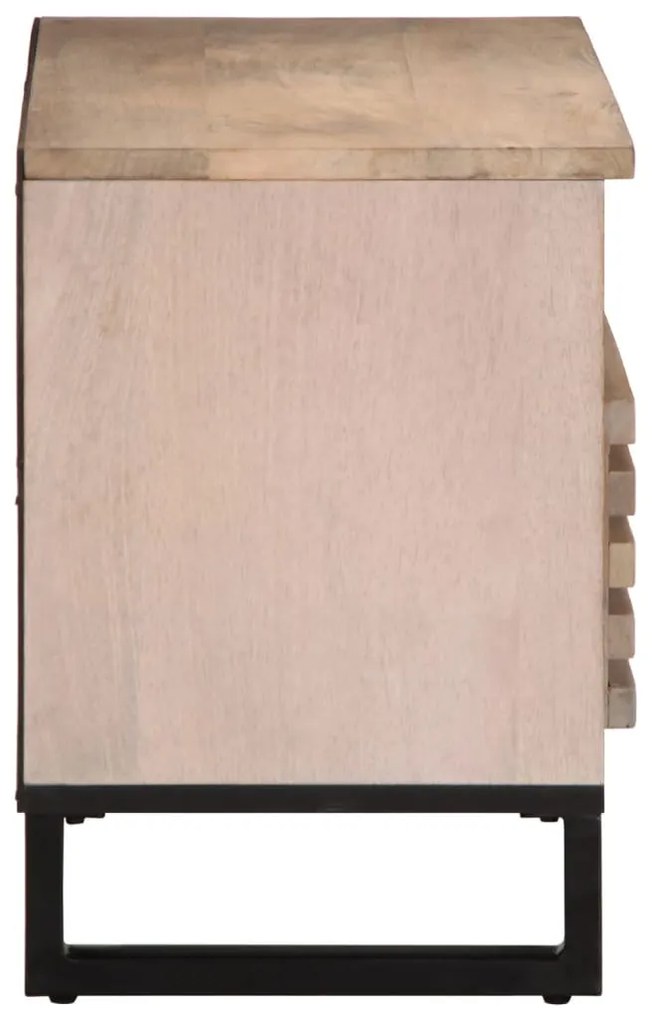 Móvel de TV 80x34x46 cm madeira de mangueira maciça